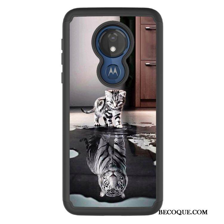 Kuori Moto G7 Power Maalaus Kukkakuvio Punainen, Kotelo Moto G7 Power Sarjakuva Murtumaton Puhelimen Kuoret