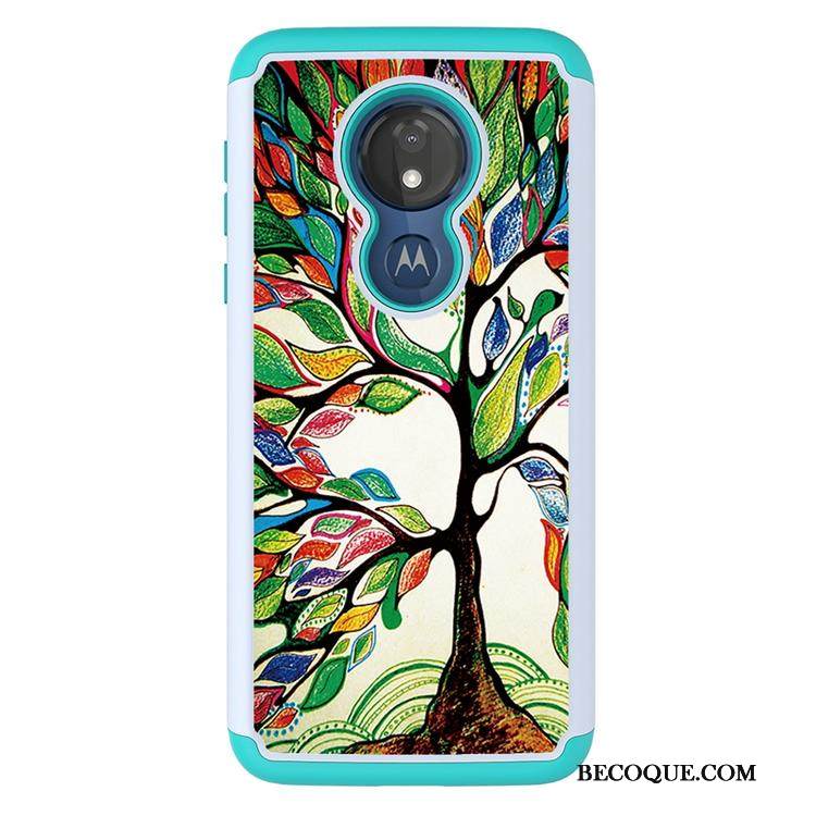 Kuori Moto G7 Power Maalaus Kukkakuvio Punainen, Kotelo Moto G7 Power Sarjakuva Murtumaton Puhelimen Kuoret