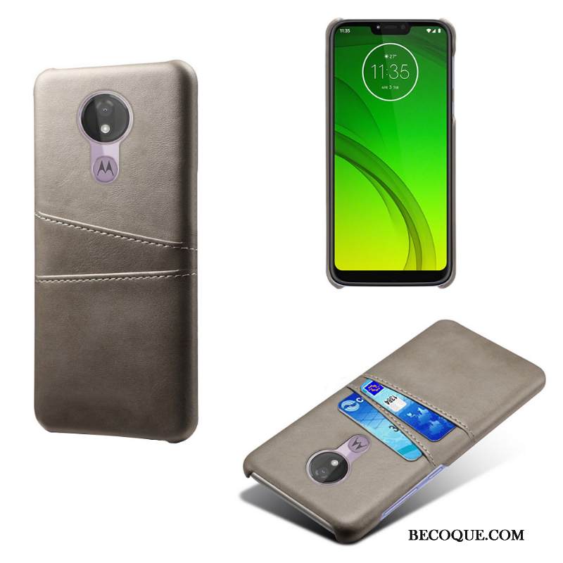 Kuori Moto G7 Power Nahka Puhelimen Kuoret Kortti, Kotelo Moto G7 Power Vuosikerta Vihreä Liiketoiminta