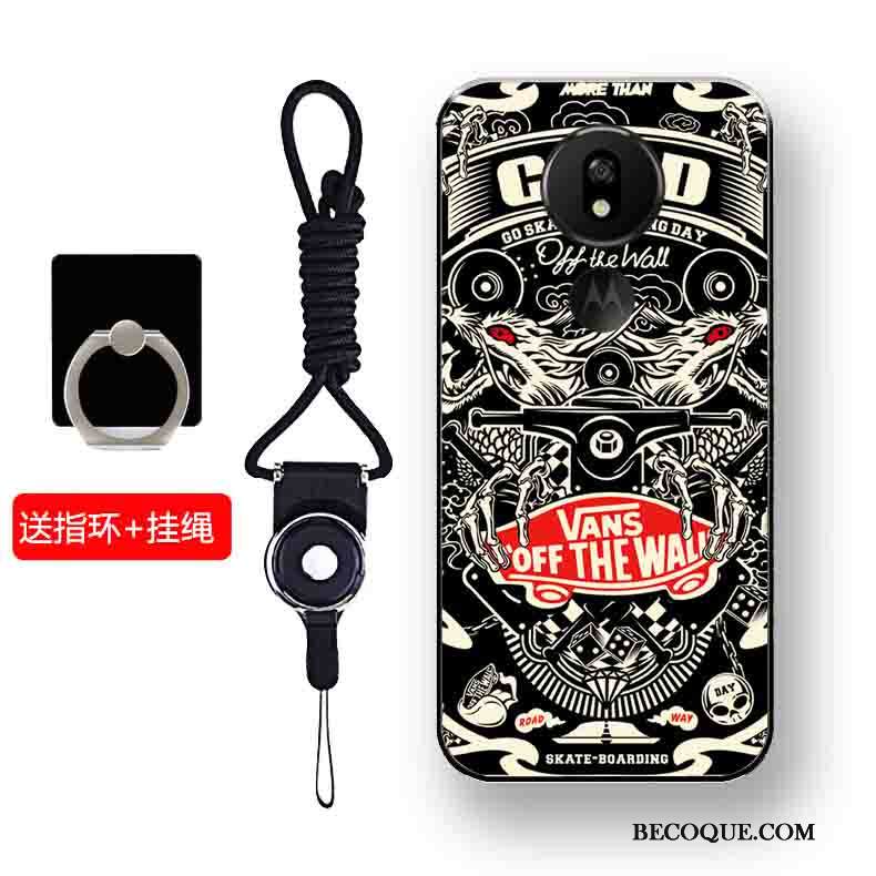 Kuori Moto G7 Power Pehmeä Neste Musta Puhelimen Kuoret, Kotelo Moto G7 Power Silikoni Murtumaton