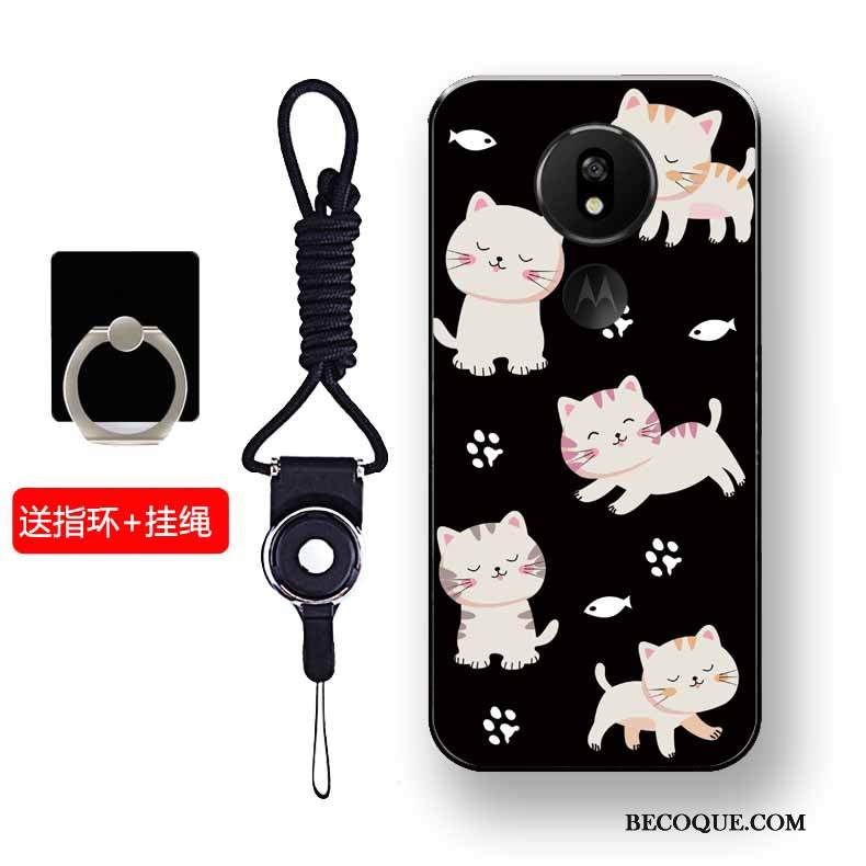 Kuori Moto G7 Power Pehmeä Neste Musta Puhelimen Kuoret, Kotelo Moto G7 Power Silikoni Murtumaton