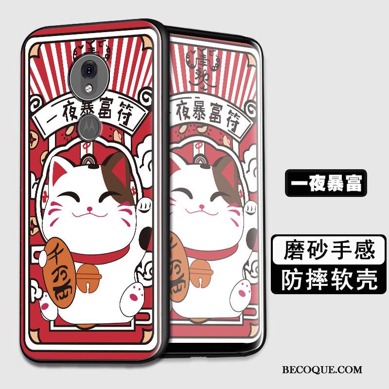 Kuori Moto G7 Power Silikoni Eurooppa Puhelimen Kuoret, Kotelo Moto G7 Power Pehmeä Neste Vihreä Murtumaton