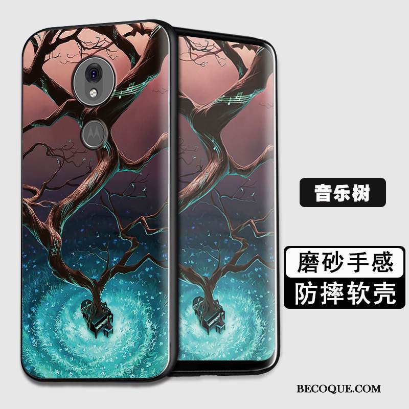 Kuori Moto G7 Power Silikoni Eurooppa Puhelimen Kuoret, Kotelo Moto G7 Power Pehmeä Neste Vihreä Murtumaton