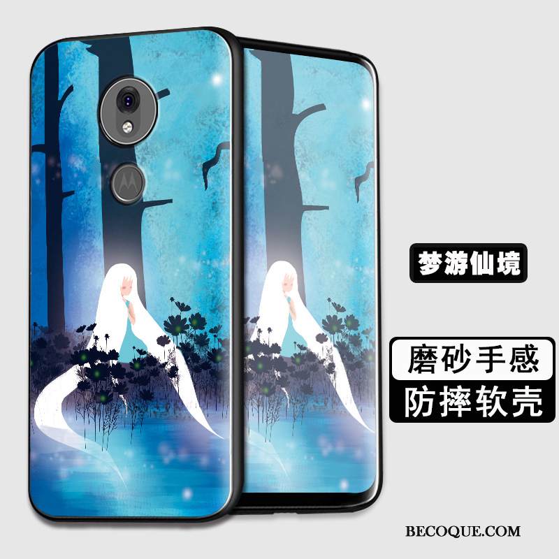 Kuori Moto G7 Power Silikoni Eurooppa Puhelimen Kuoret, Kotelo Moto G7 Power Pehmeä Neste Vihreä Murtumaton