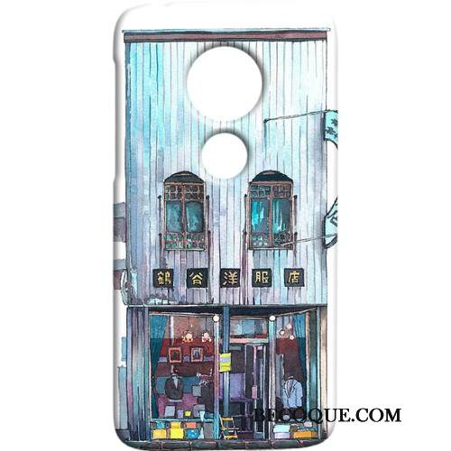 Kuori Moto G7 Power Suojaus Kova Pesty Suede, Kotelo Moto G7 Power Tuuli Vihreä