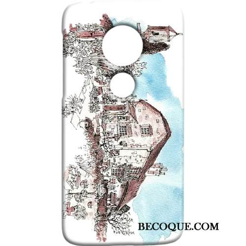 Kuori Moto G7 Power Suojaus Kova Pesty Suede, Kotelo Moto G7 Power Tuuli Vihreä