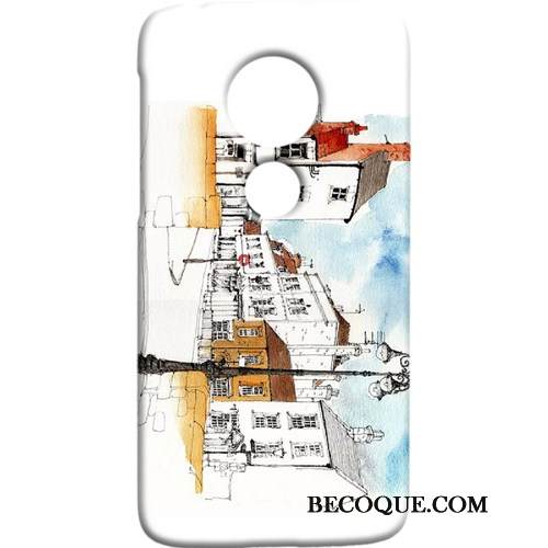 Kuori Moto G7 Suojaus Kova Punainen, Kotelo Moto G7 Tuuli Pesty Suede