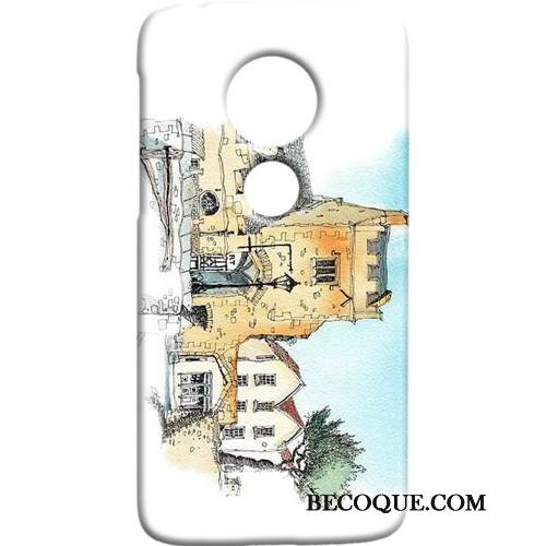 Kuori Moto G7 Suojaus Kova Punainen, Kotelo Moto G7 Tuuli Pesty Suede