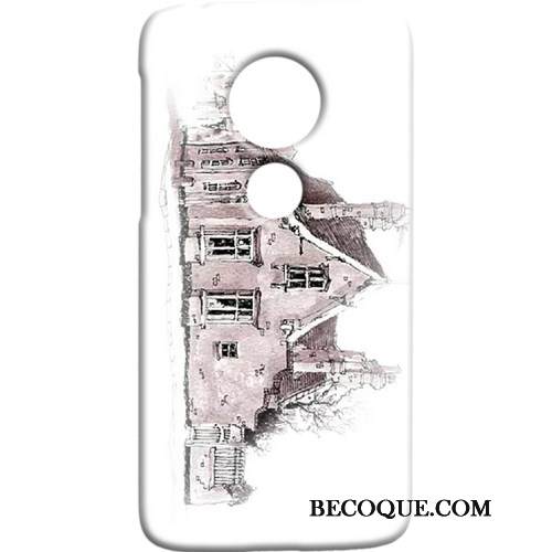 Kuori Moto G7 Suojaus Kova Punainen, Kotelo Moto G7 Tuuli Pesty Suede