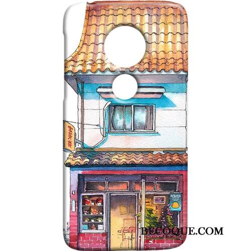 Kuori Moto G7 Suojaus Kova Punainen, Kotelo Moto G7 Tuuli Pesty Suede