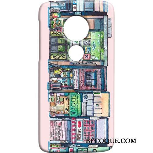 Kuori Moto G7 Suojaus Kova Punainen, Kotelo Moto G7 Tuuli Pesty Suede