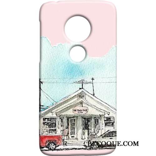 Kuori Moto G7 Suojaus Kova Punainen, Kotelo Moto G7 Tuuli Pesty Suede