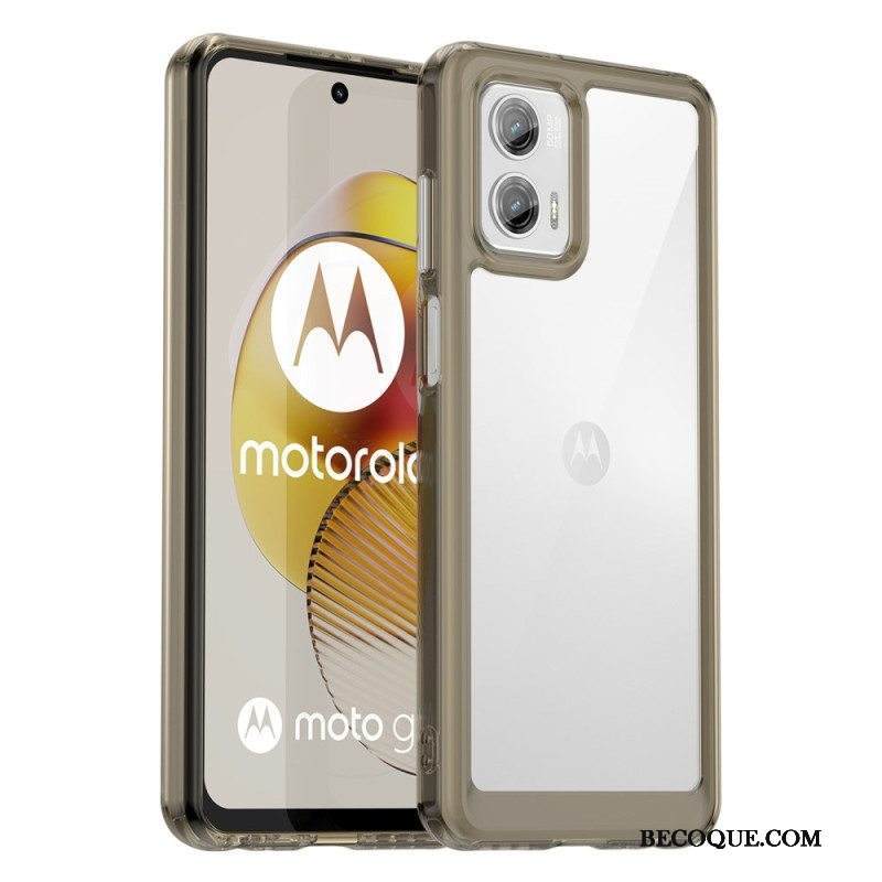 Kuori Moto G73 5G Läpinäkyvä Hybridi