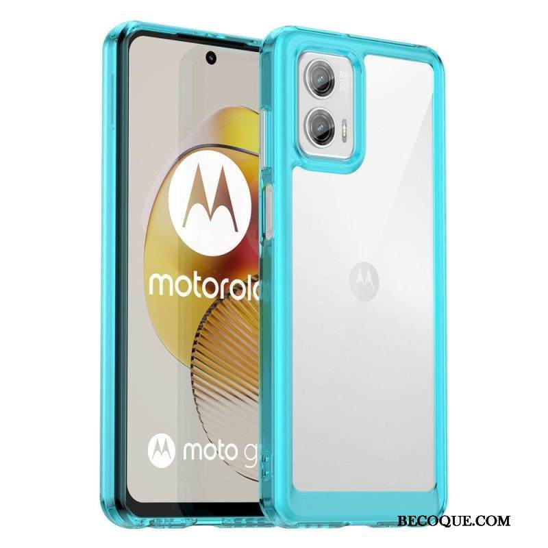 Kuori Moto G73 5G Läpinäkyvä Hybridi