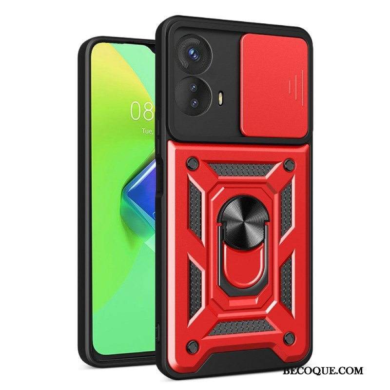 Kuori Moto G73 5G Rengastuki Ja Linssinsuoja