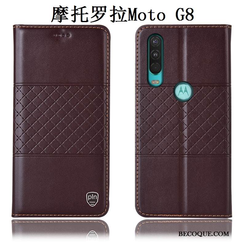 Kuori Moto G8 Laukut Murtumaton Punainen, Kotelo Moto G8 Suojaus Puhelimen Kuoret