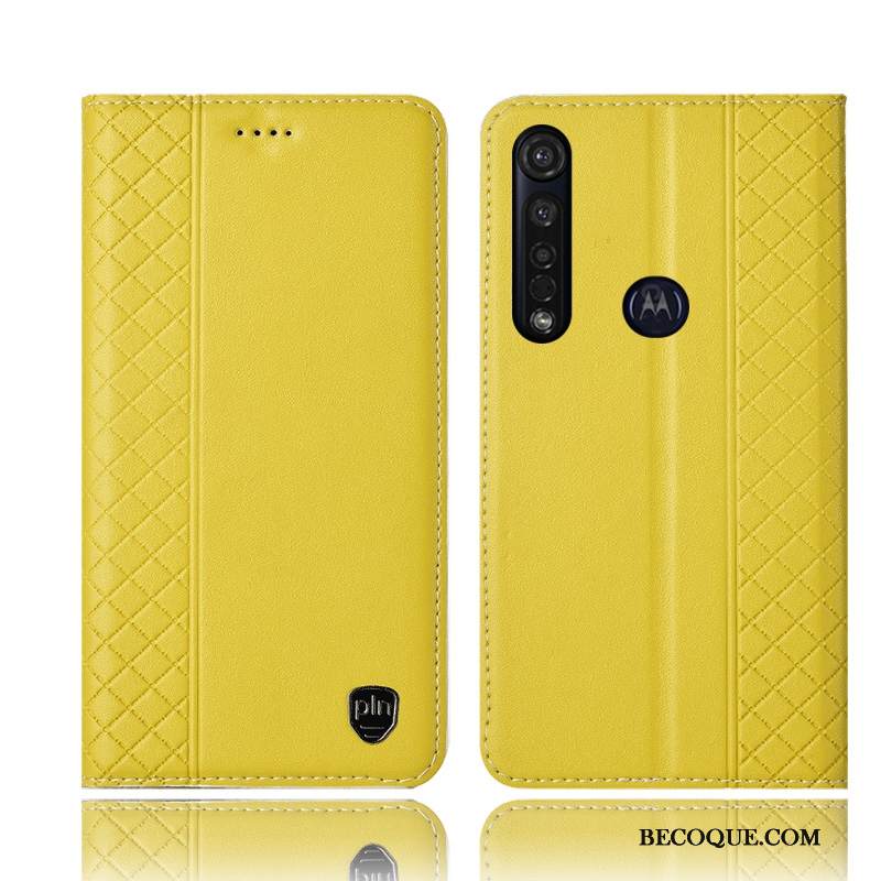 Kuori Moto G8 Plus Kuoret Murtumaton Puhelimen Kuoret, Kotelo Moto G8 Plus Suojaus Keltainen