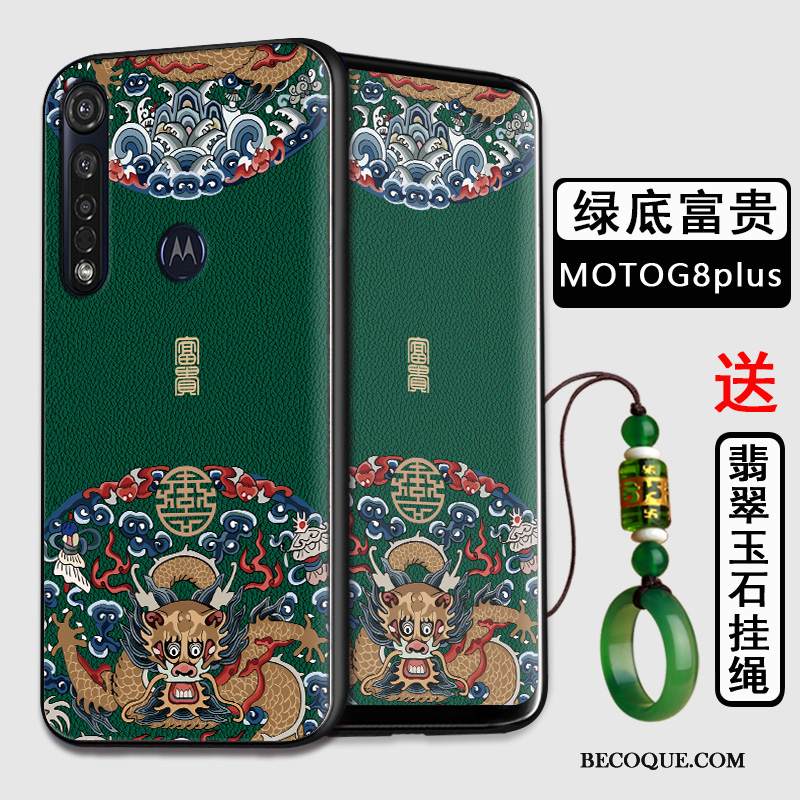 Kuori Moto G8 Plus Laukut Kiinalainen Tyyli Murtumaton, Kotelo Moto G8 Plus Silikoni Puhelimen Kuoret Musta