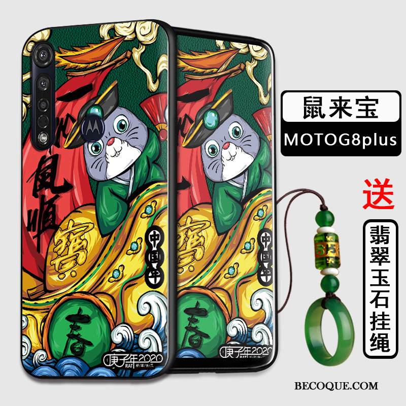 Kuori Moto G8 Plus Laukut Kiinalainen Tyyli Murtumaton, Kotelo Moto G8 Plus Silikoni Puhelimen Kuoret Musta