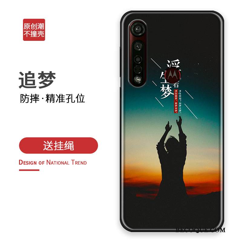 Kuori Moto G8 Plus Laukut Persoonallisuus Vihreä, Kotelo Moto G8 Plus Silikoni Trendi Puhelimen Kuoret