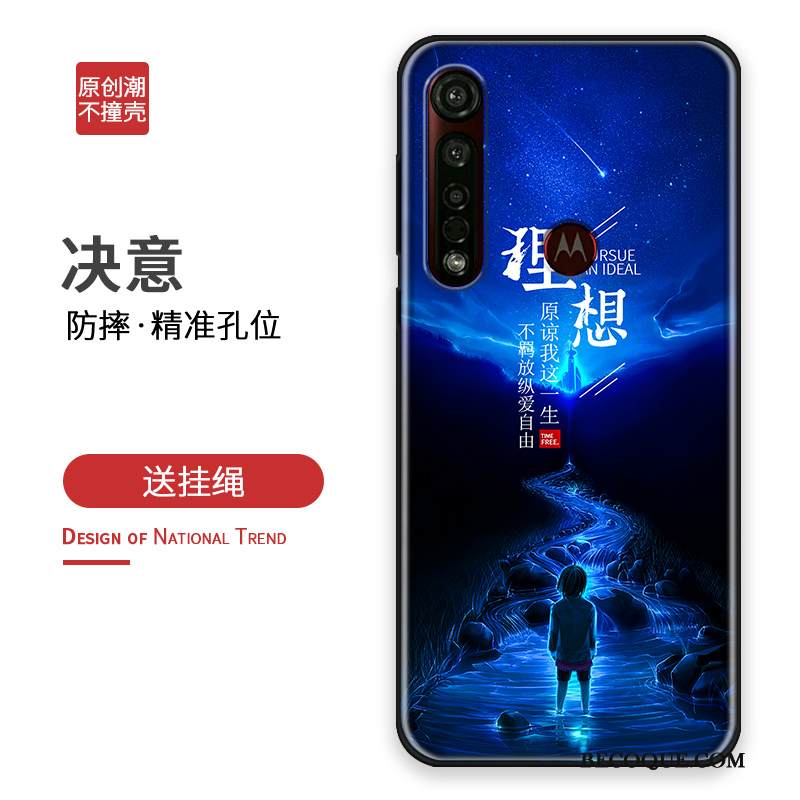 Kuori Moto G8 Plus Laukut Persoonallisuus Vihreä, Kotelo Moto G8 Plus Silikoni Trendi Puhelimen Kuoret