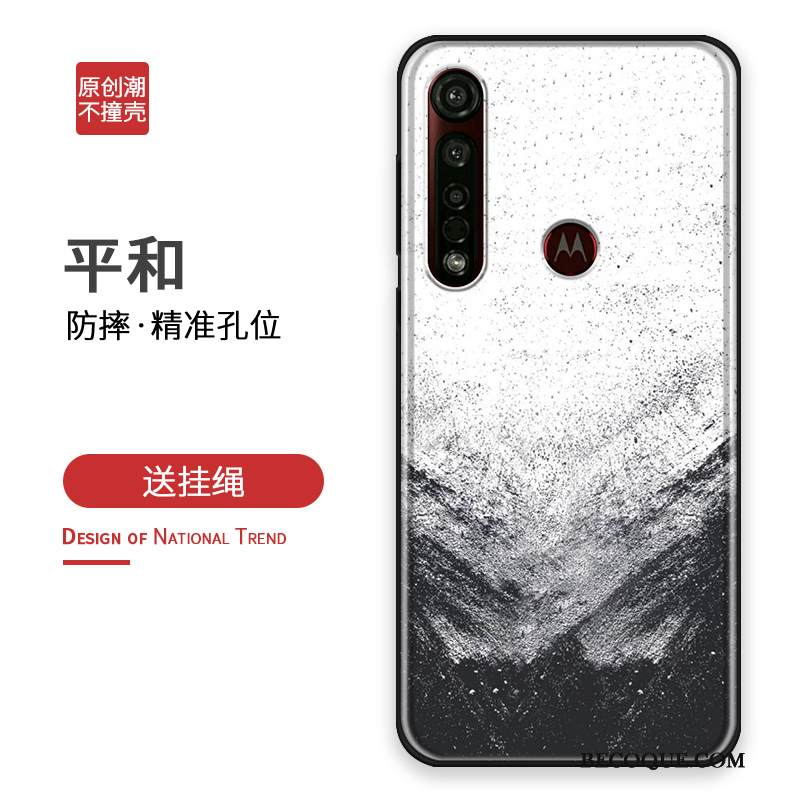 Kuori Moto G8 Plus Laukut Persoonallisuus Vihreä, Kotelo Moto G8 Plus Silikoni Trendi Puhelimen Kuoret