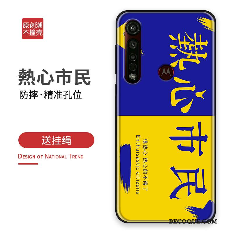 Kuori Moto G8 Plus Laukut Persoonallisuus Vihreä, Kotelo Moto G8 Plus Silikoni Trendi Puhelimen Kuoret