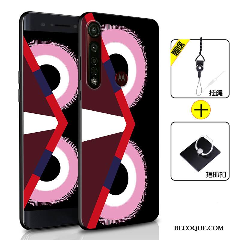 Kuori Moto G8 Plus Laukut Puhelimen Kuoret Musta, Kotelo Moto G8 Plus Pehmeä Neste Murtumaton Persoonallisuus