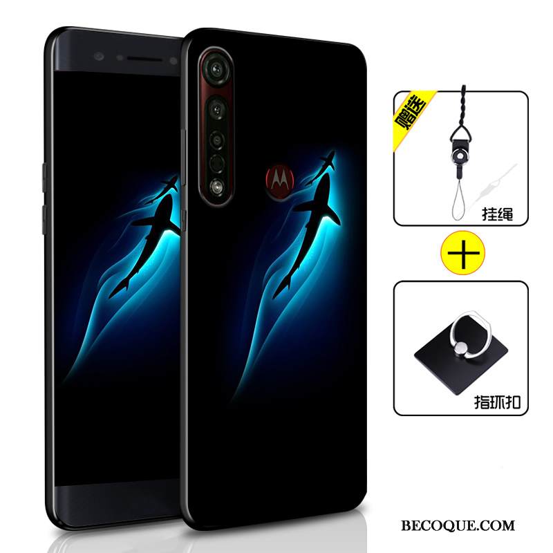 Kuori Moto G8 Plus Laukut Puhelimen Kuoret Musta, Kotelo Moto G8 Plus Pehmeä Neste Murtumaton Persoonallisuus