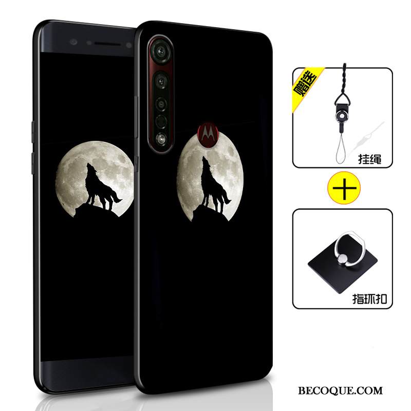 Kuori Moto G8 Plus Laukut Puhelimen Kuoret Musta, Kotelo Moto G8 Plus Pehmeä Neste Murtumaton Persoonallisuus