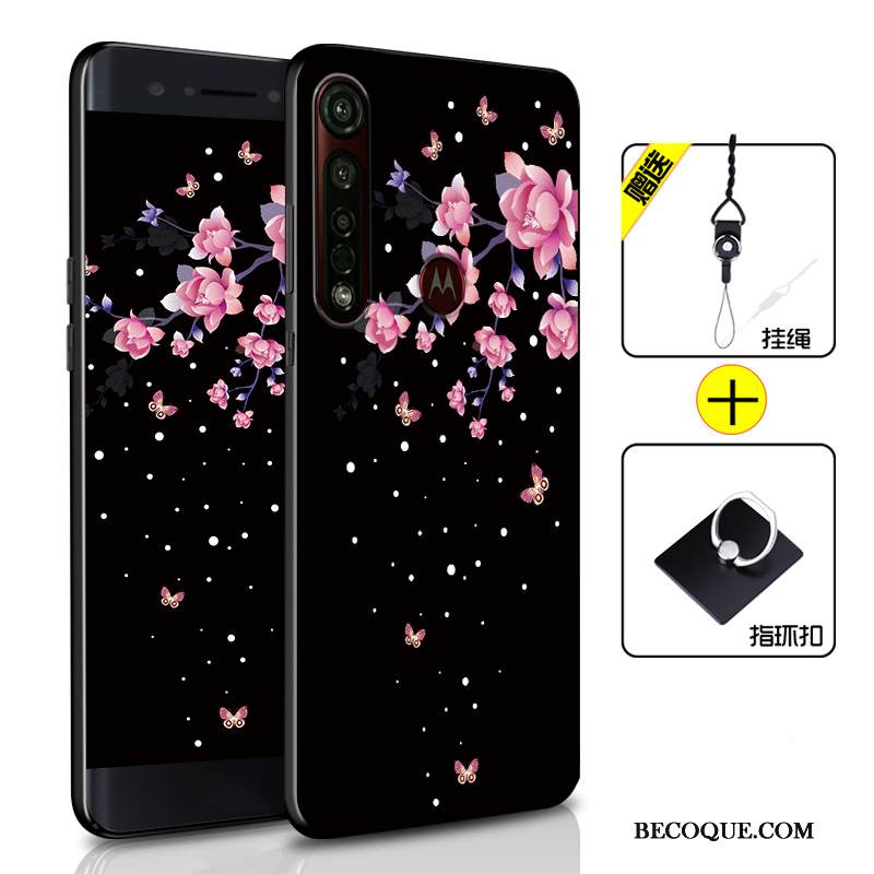 Kuori Moto G8 Plus Laukut Puhelimen Kuoret Musta, Kotelo Moto G8 Plus Pehmeä Neste Murtumaton Persoonallisuus
