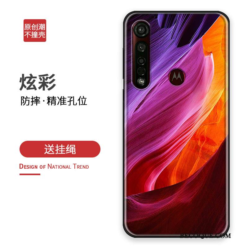 Kuori Moto G8 Plus Laukut Tide-brändi Sininen, Kotelo Moto G8 Plus Suojaus Puhelimen Kuoret Persoonallisuus