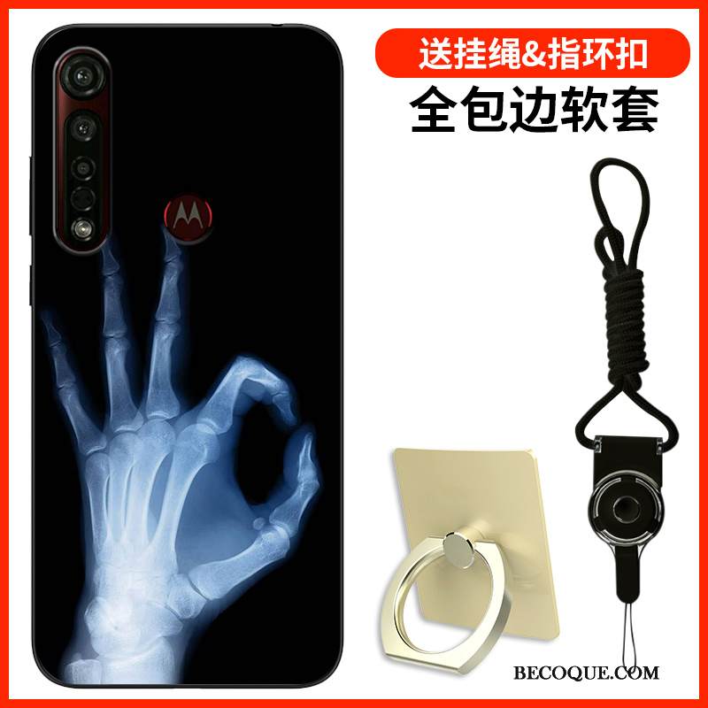 Kuori Moto G8 Plus Silikoni Persoonallisuus Puhelimen Kuoret, Kotelo Moto G8 Plus Pehmeä Neste Yksinkertainen Murtumaton