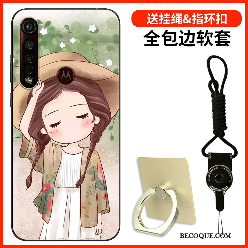 Kuori Moto G8 Plus Silikoni Persoonallisuus Puhelimen Kuoret, Kotelo Moto G8 Plus Pehmeä Neste Yksinkertainen Murtumaton