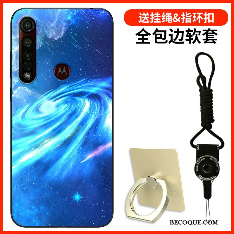 Kuori Moto G8 Plus Silikoni Persoonallisuus Puhelimen Kuoret, Kotelo Moto G8 Plus Pehmeä Neste Yksinkertainen Murtumaton