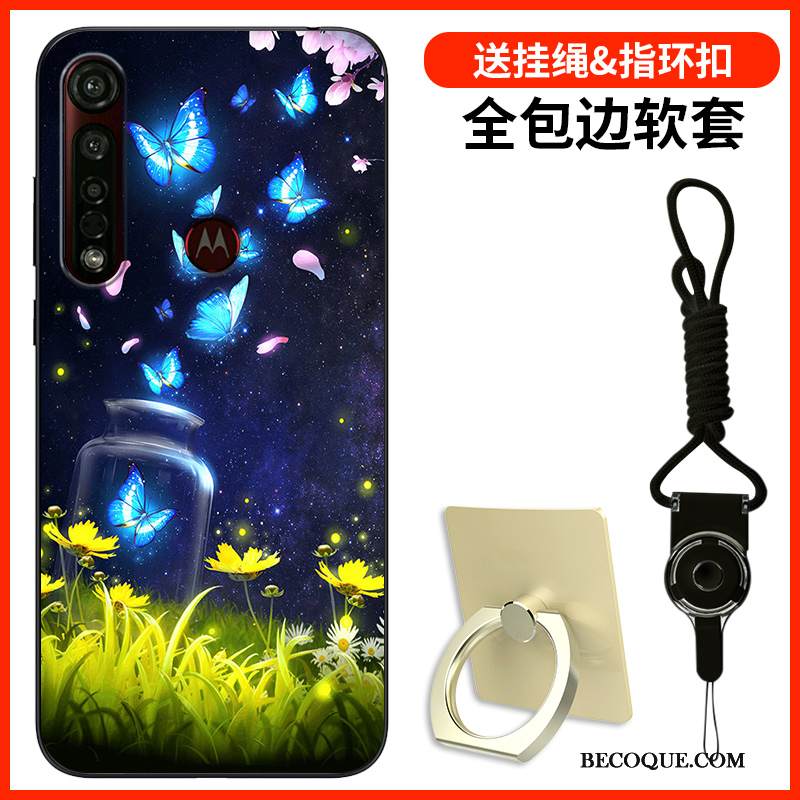 Kuori Moto G8 Plus Silikoni Persoonallisuus Puhelimen Kuoret, Kotelo Moto G8 Plus Pehmeä Neste Yksinkertainen Murtumaton