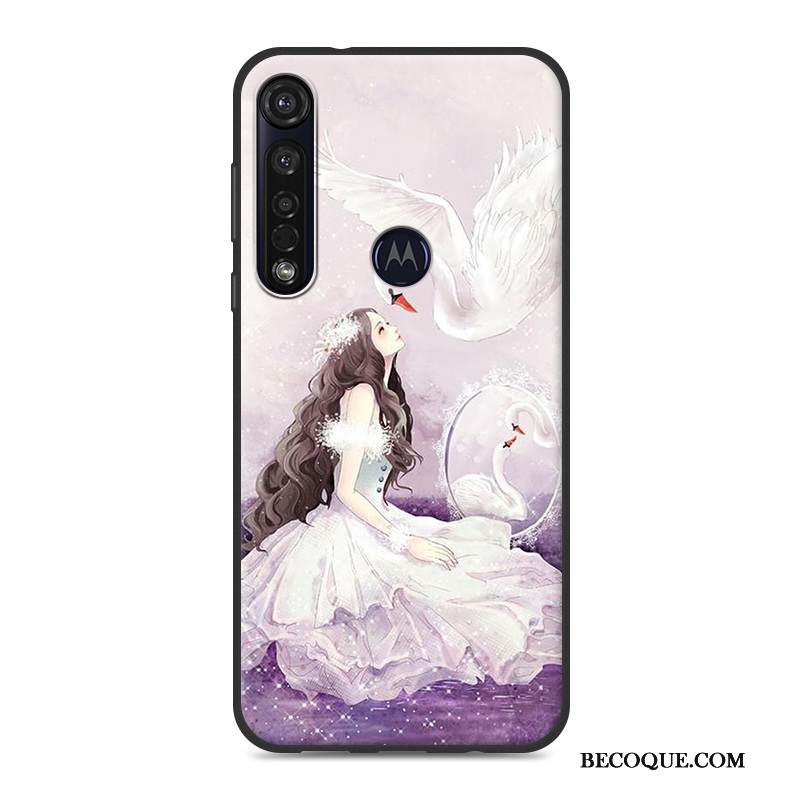 Kuori Moto G8 Plus Silikoni Pesty Suede Trendi, Kotelo Moto G8 Plus Laukut Harmaa Puhelimen Kuoret