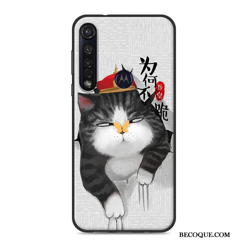 Kuori Moto G8 Plus Silikoni Pesty Suede Trendi, Kotelo Moto G8 Plus Laukut Harmaa Puhelimen Kuoret