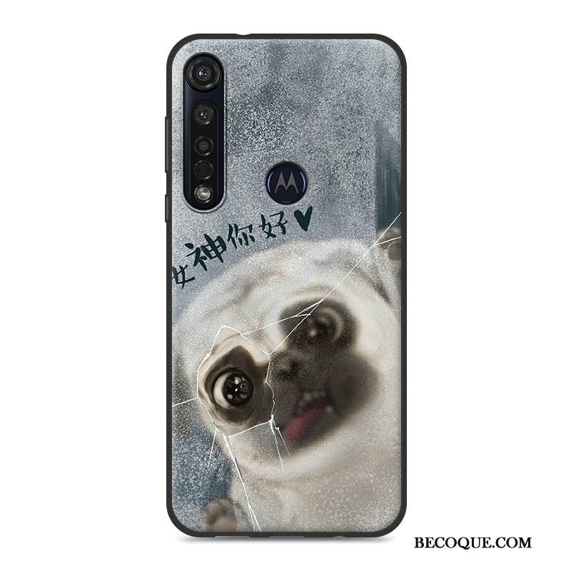 Kuori Moto G8 Plus Silikoni Pesty Suede Trendi, Kotelo Moto G8 Plus Laukut Harmaa Puhelimen Kuoret