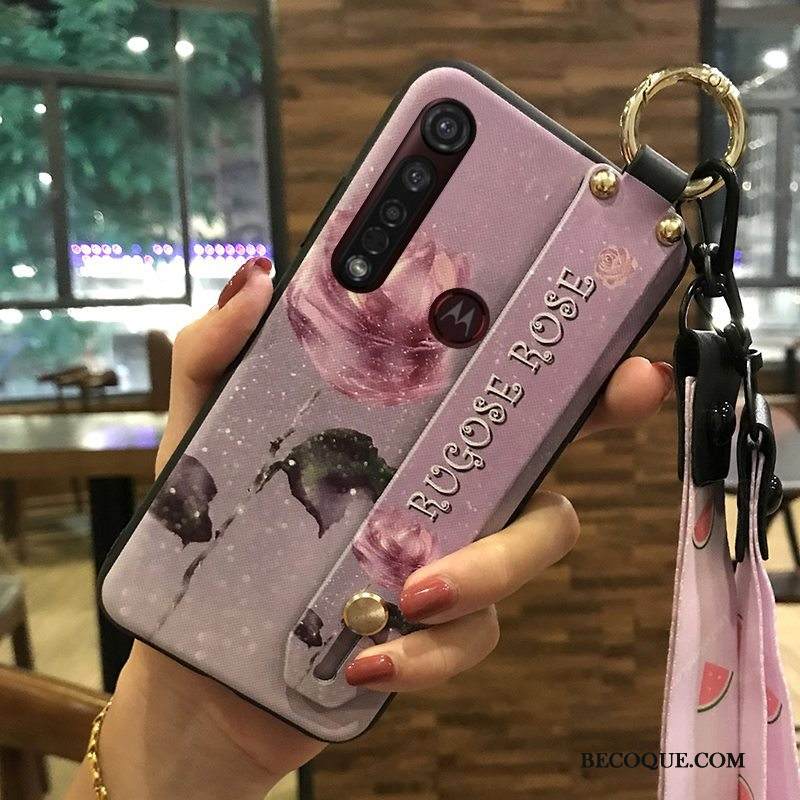 Kuori Moto G8 Plus Suojaus Hyvä Myynti Pieni, Kotelo Moto G8 Plus Pehmeä Neste Kukka Ripustettavat Koristeet