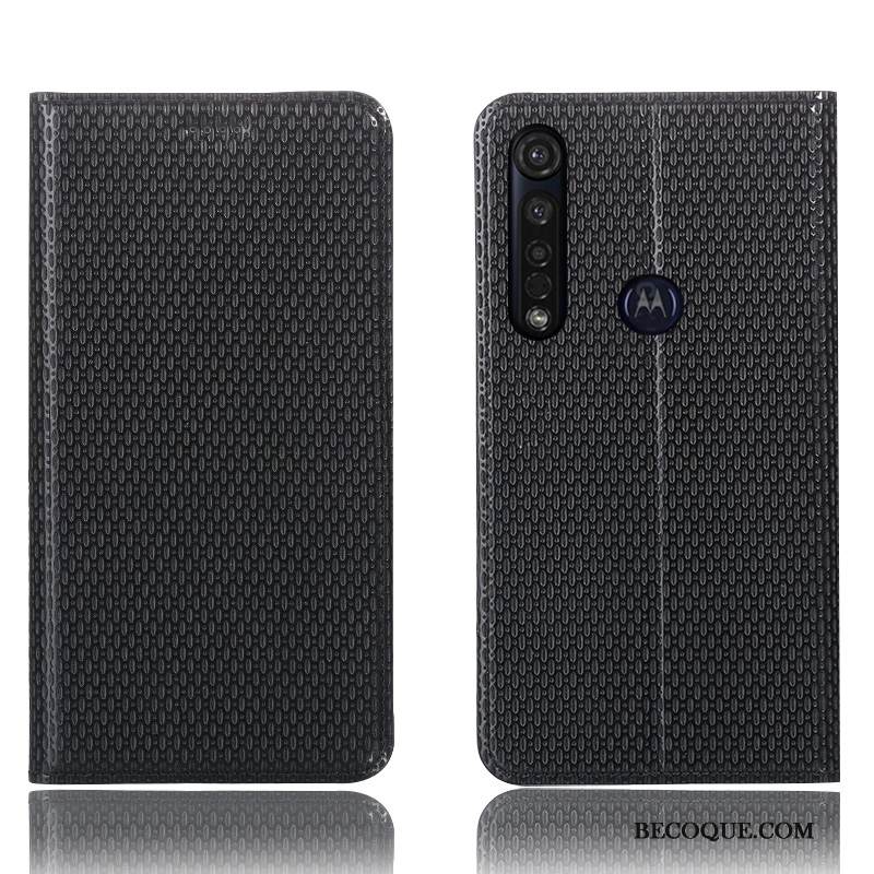 Kuori Moto G8 Plus Suojaus Murtumaton Puhelimen Kuoret, Kotelo Moto G8 Plus Nahka
