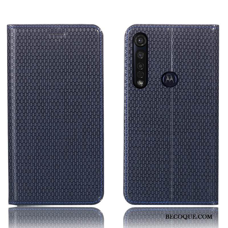 Kuori Moto G8 Plus Suojaus Murtumaton Puhelimen Kuoret, Kotelo Moto G8 Plus Nahka
