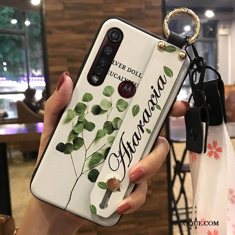 Kuori Moto G8 Plus Suojaus Pieni Valkoinen, Kotelo Moto G8 Plus Pehmeä Neste Hyvä Myynti Kustannukset