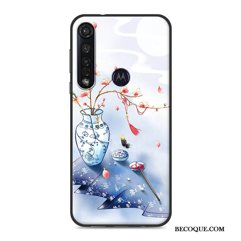 Kuori Moto G8 Plus Suojaus Puhelimen Kuoret Ripustettavat Koristeet, Kotelo Moto G8 Plus Sininen Tuuli