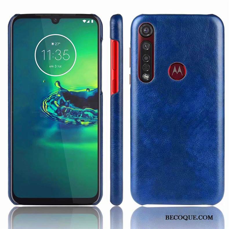Kuori Moto G8 Plus Suojaus Yksinkertainen Murtumaton, Kotelo Moto G8 Plus Puhelimen Kuoret Sininen