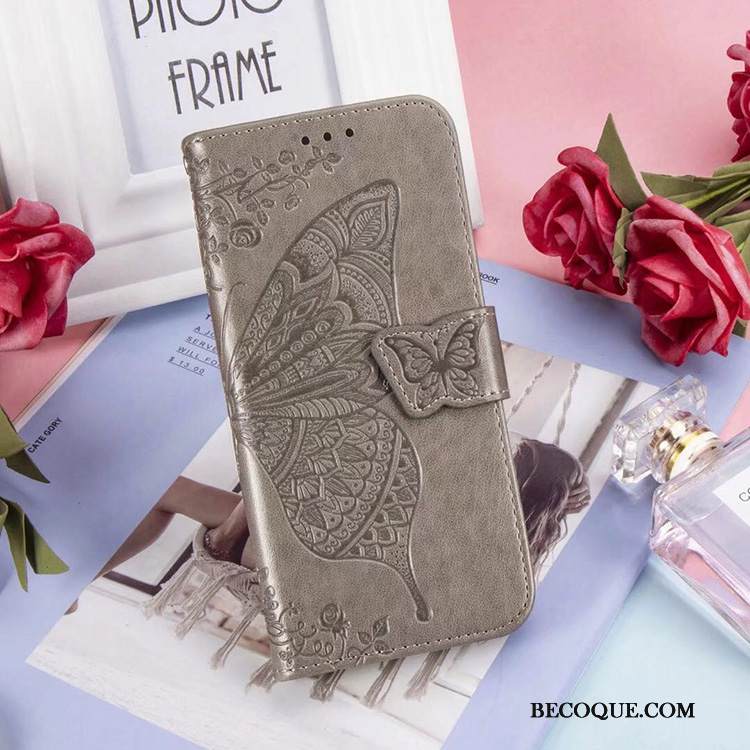 Kuori Moto G8 Power Nahka Sininen Murtumaton, Kotelo Moto G8 Power Tuki Puhelimen Kuoret