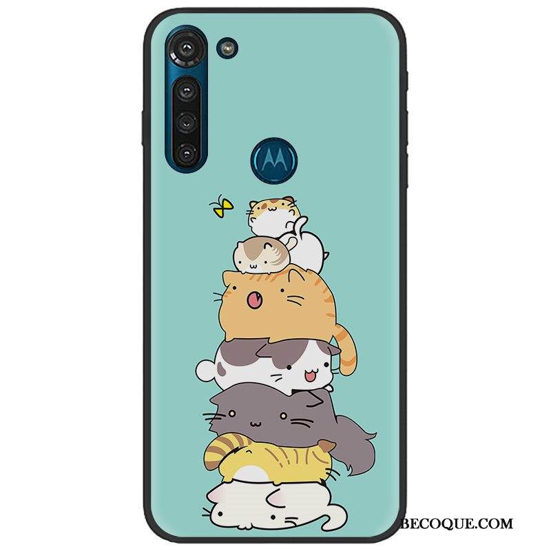 Kuori Moto G8 Power Pehmeä Neste Pu Musta, Kotelo Moto G8 Power Maalaus Trendi Pesty Suede