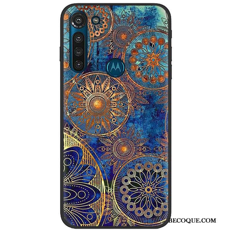 Kuori Moto G8 Power Pehmeä Neste Pu Musta, Kotelo Moto G8 Power Maalaus Trendi Pesty Suede