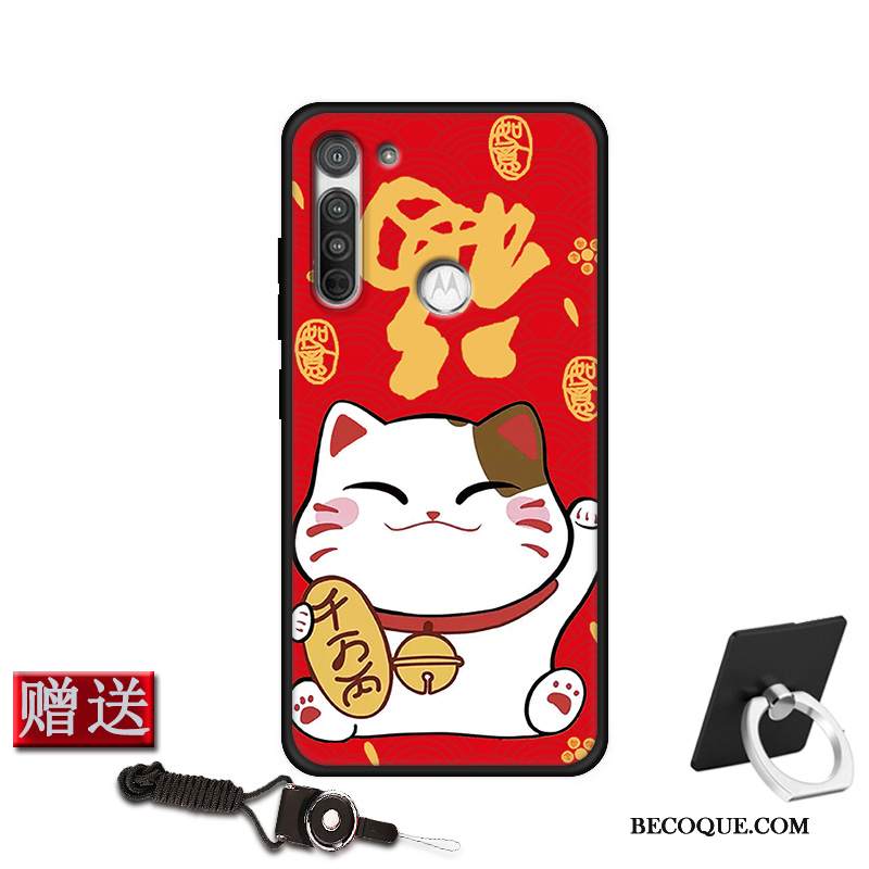 Kuori Moto G8 Power Pehmeä Neste Uusi Muokata, Kotelo Moto G8 Power Silikoni Murtumaton Punainen