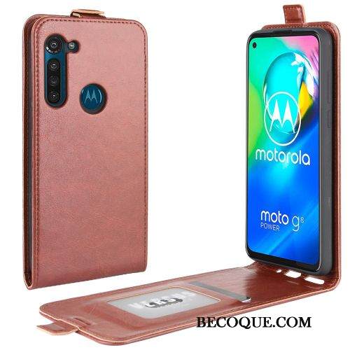 Kuori Moto G8 Power Salkku Liiketoiminta Puhelimen Kuoret, Kotelo Moto G8 Power Suojaus Trendi Kortti